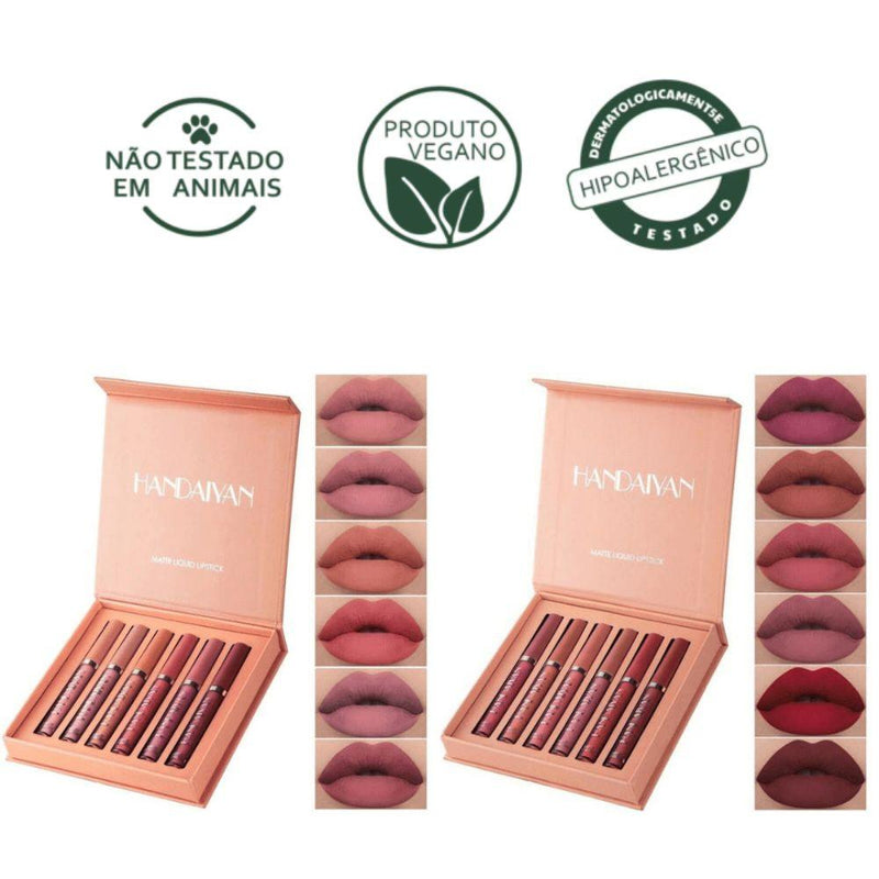 Batom Matte Kit Sexy Lips Handaiyan